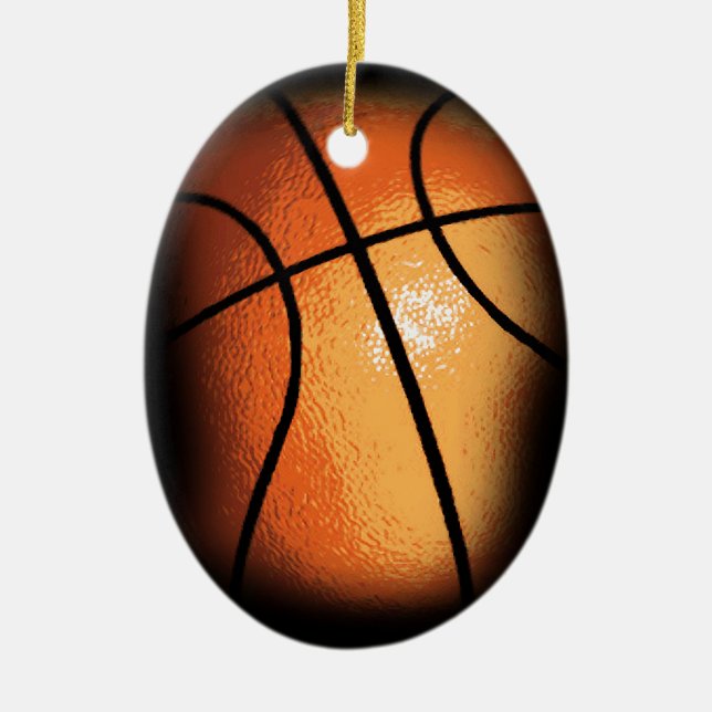 Basketball Keramikornament (Vorne)