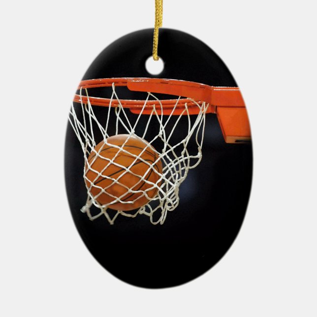 Basketball Keramikornament (Vorne)
