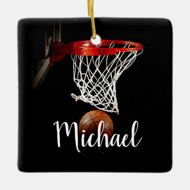 Basketball Keramikornament (Vorderseite)