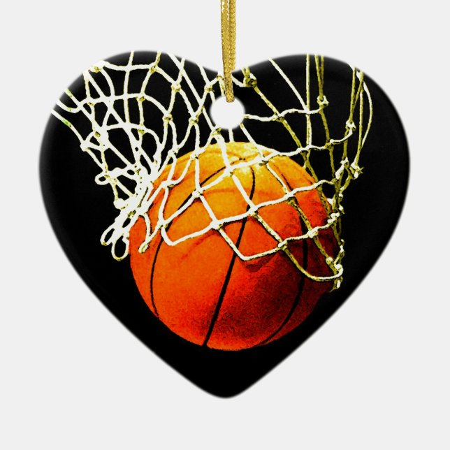 Basketball Keramikornament (Vorne)