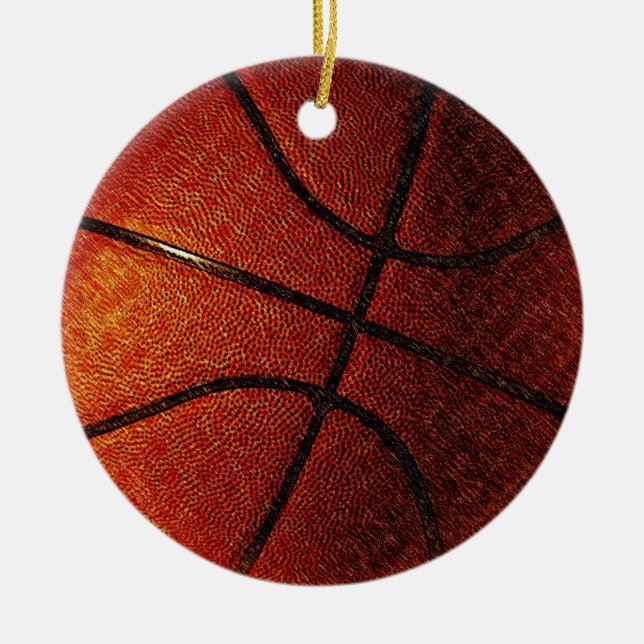 Basketball Keramikornament (Vorne)