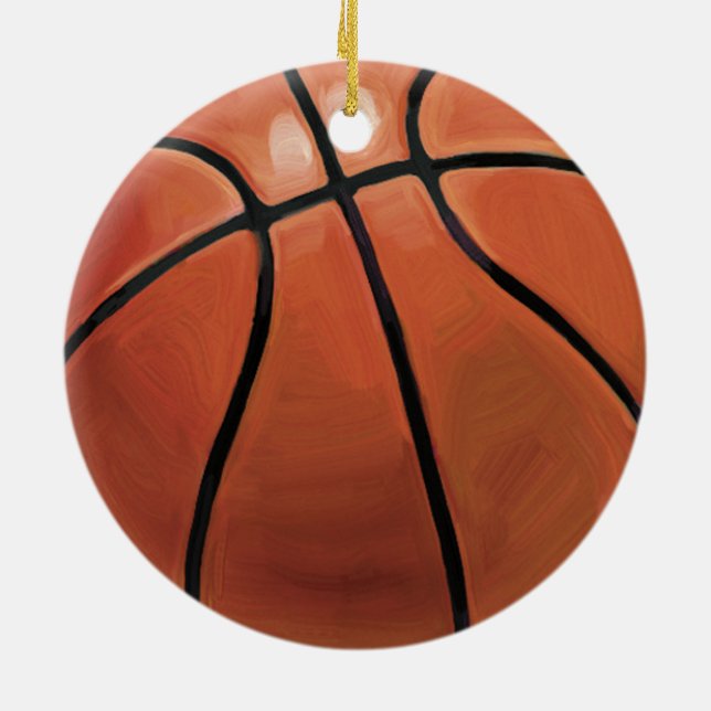 Basketball Keramikornament (Hinten)