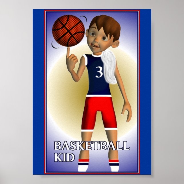 Basketball Kid Poster (Vorne)