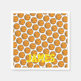 Basketball Kids Individuelle Name Sport Party Napk Serviette