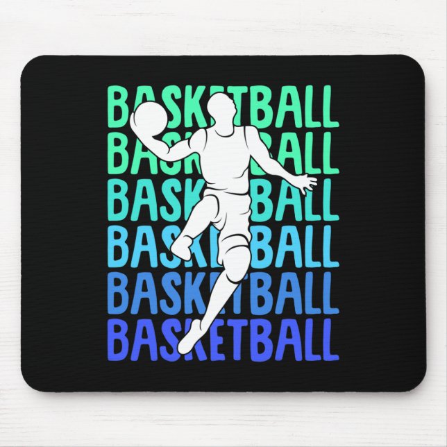 Basketball Kinder Jungen Männer 2 Mousepad (Vorne)