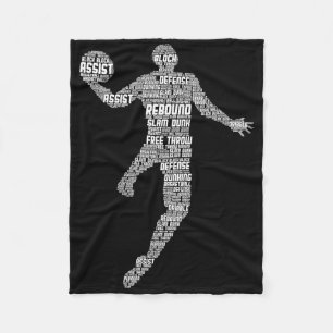Basketball Kinder Jungen Männer Fleecedecke