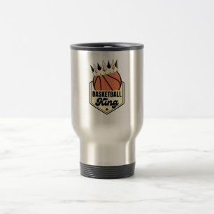 Basketball King - Design im Stil der Kronstraße Reisebecher