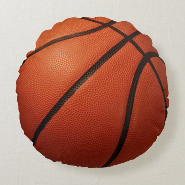 Basketball-Kissen Rundes Kissen (Vorderseite)