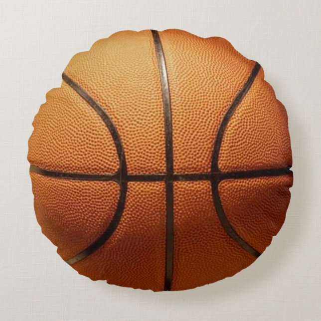 Basketball-Kissen Rundes Kissen (Vorderseite)
