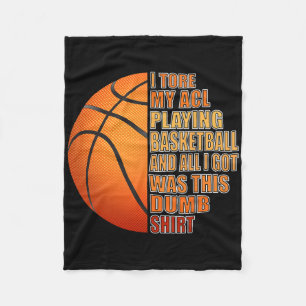 Basketball Knee Ligament Verletzung Spaß Fleecedecke