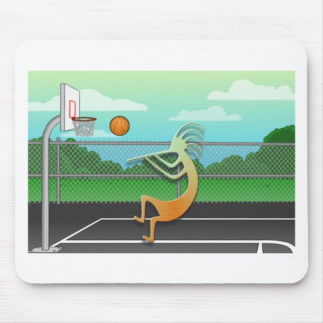 Basketball Kokopelli Mousepad (Vorne)