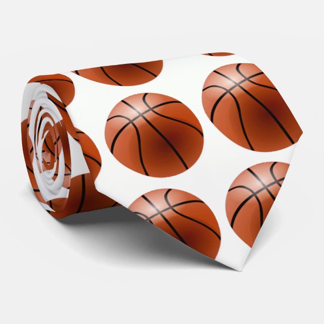Basketball Krawatte (Gerollt)