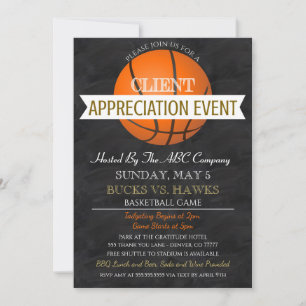 Basketball Kundenempfehlung Einladung