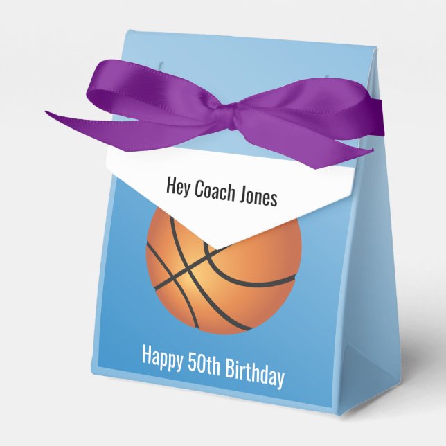 Basketball 🏀 Kundengeschenk für Party Geschenkschachtel (Vorderseite)
