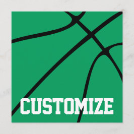 Basketball Kundenteam Name Grüner Basketball Sport