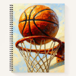 Basketball-Kunstnotizbuch - Sportdesign-Tagebuch  Notizbuch