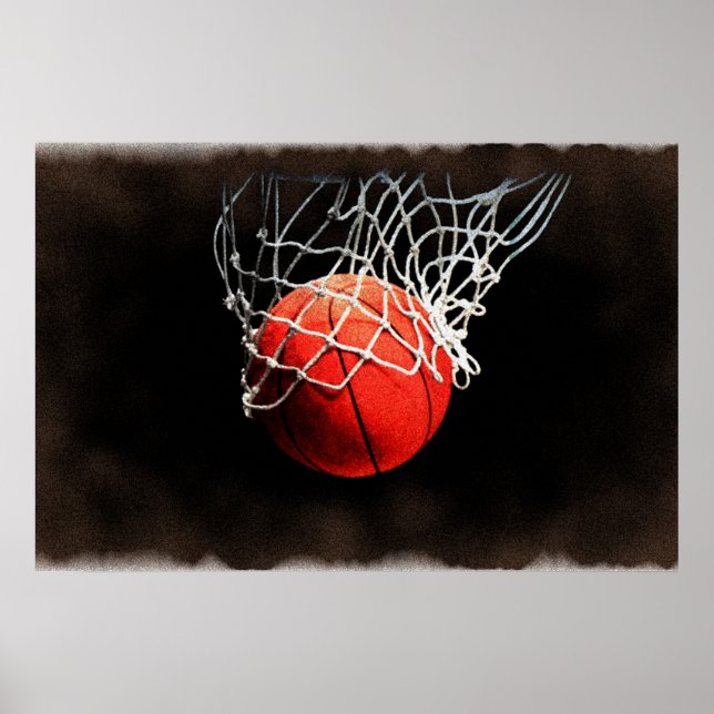 Basketball-Kunstposter Poster (Vorne)