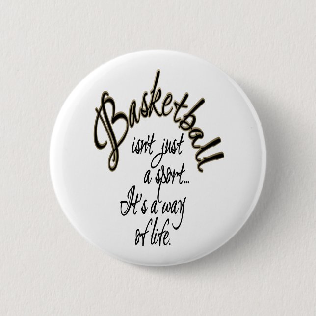 Basketball-Leben Button (Vorderseite)