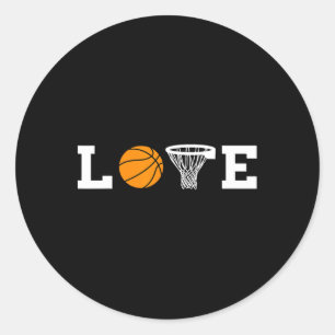 Basketball Liebe Basketball Baller Baller Basketba Runder Aufkleber