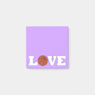 Basketball LIEBE Basketball Coach Desktop Notepad Post-it Klebezettel