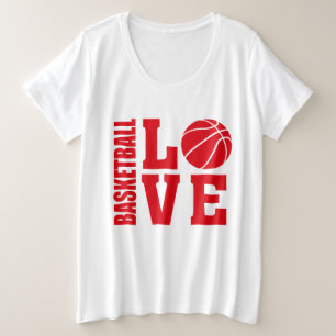 Basketball-Liebe, Basketball Große Größe T-Shirt