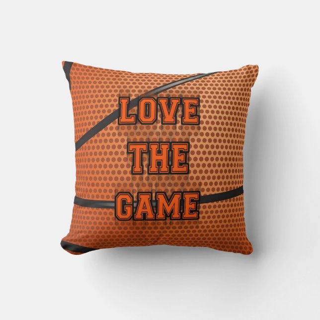 Basketball-Liebe das Spiel Kissen (Vorderseite)