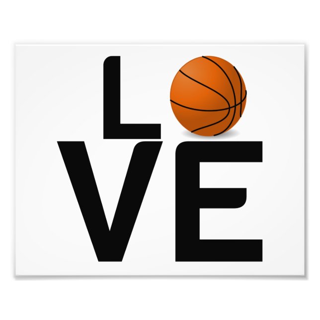 BASKETBALL-LIEBE FOTODRUCK (Vorne)