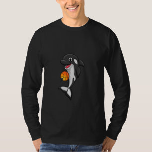 Basketball Liebe Killer Whale Orca Tierfreude T-Shirt