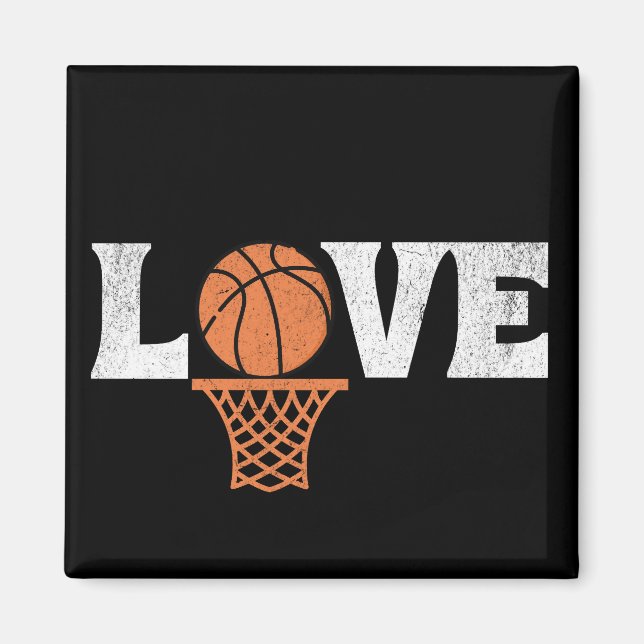 Basketball Liebe Magnet (Vorne)