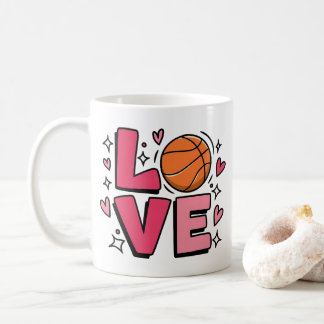 Basketball Liebe Niedlich Girls Basketball Basketb Kaffeetasse