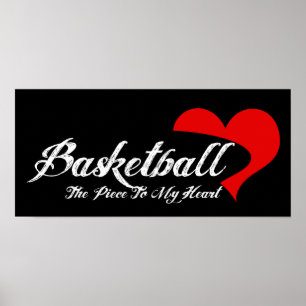Basketball-Liebe-Plakat Poster