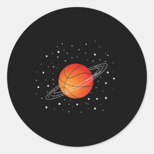 Basketball Liebhaber Basketball Spielerspass Baske Runder Aufkleber