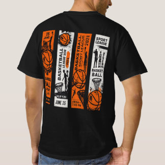 Basketball-Liga Rückseiten-Druck T-Shirt