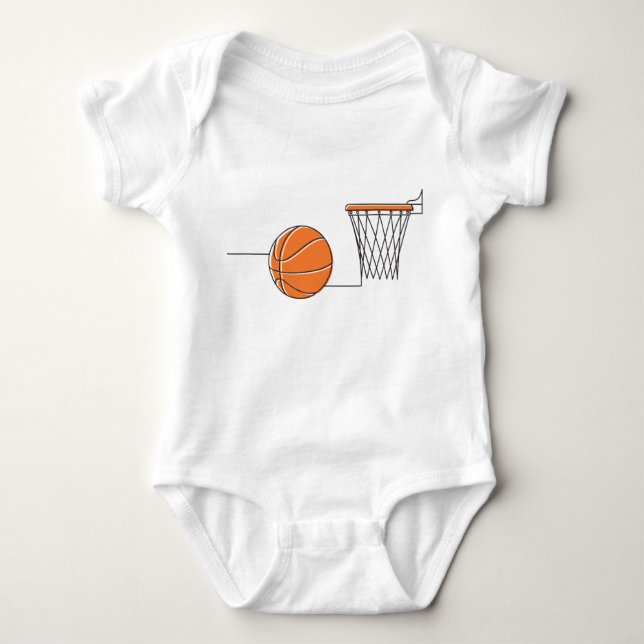 Basketball Lover Baby Strampler (Vorderseite)