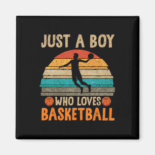 Basketball Lover Boys Basketball Player Sport Bass Magnet