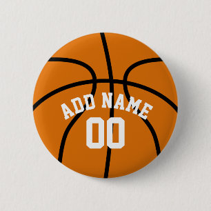 Basketball-Lüfter mit Individuelle Name-Nummer Button