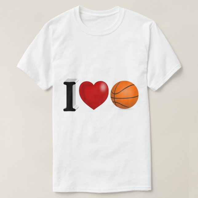 Basketball-Lüfter T-Shirt (Design vorne)