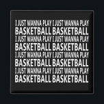Basketball-lustige Sprüche Magnet<br><div class="desc">Genießen Sie das Spiel mit diesen einzigartigen Basketball-lustigen Sprüchen. Es ist perfekt für jeden Basketballfan und kann auch als Geburtstag- oder Weihnachtsgeschenk an den besten Freund, Verwandten, Freund oder Freundin, die auch Lieben Basketball spielen, verliehen werden! Dieses Design passt auch rechtzeitig zu einem internationalen Basketballtag am 2. Dezember, Basketball Day...</div>