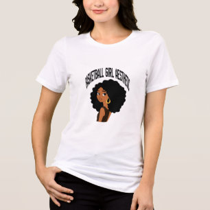 Basketball Mädchen Ästhetik Frauen Basketball Tri-Blend Shirt