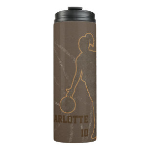 Basketball Mädchen Custom Tumbler Thermosbecher