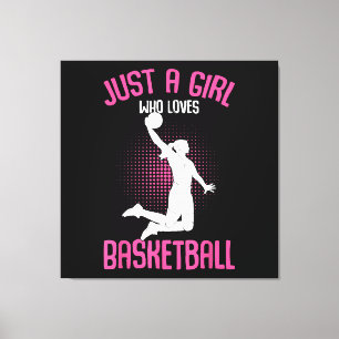 Basketball Mädchen Frauen Leinwanddruck