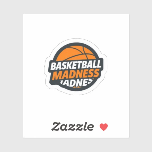 Basketball Madness March Tournament Sports Aufkleber (Blatt)