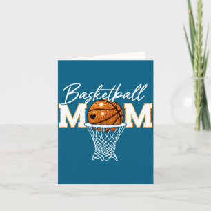Basketball-Mama Basketball-Spieltag-Kunstwerk Karte