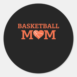Basketball Mama Basketball Zitate Frauen Basketbal Runder Aufkleber