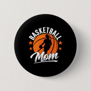 Basketball Mama Coach Match Player Mannschaft Mutt Button