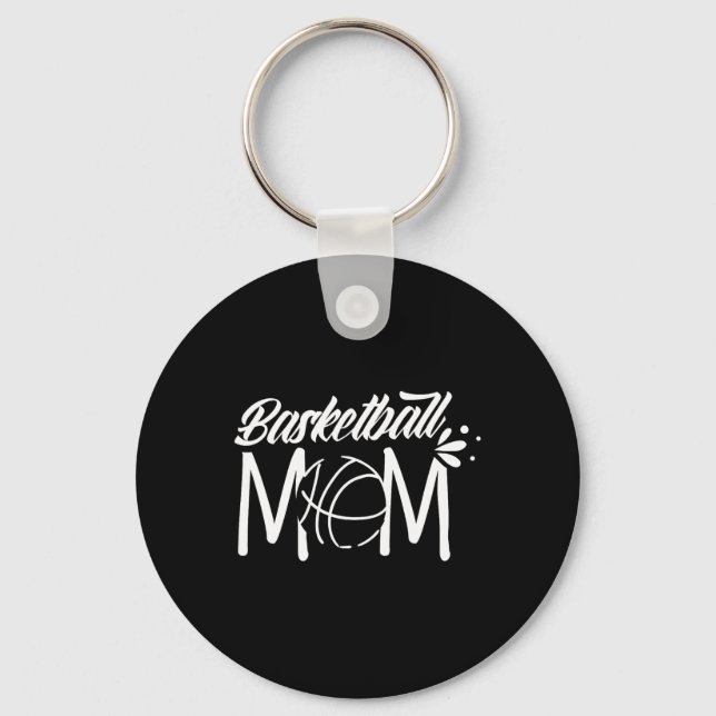 Basketball Mama Coach Team Spieler Match Mutter Mo Schlüsselanhänger (Vorderseite)
