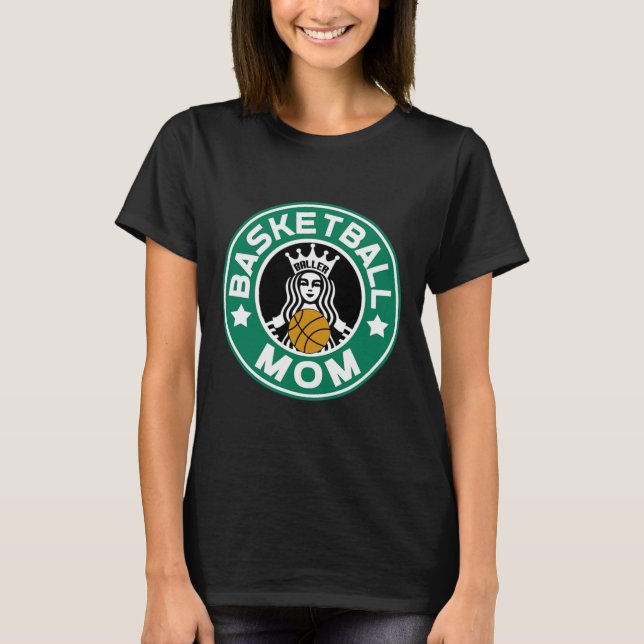 Basketball-Mama für die weibliche Mutter der Spiel T-Shirt (Vorderseite)