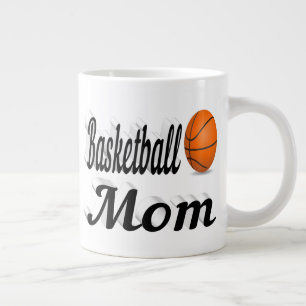 Basketball Mama Halbtext Riesenkaffee Tasse