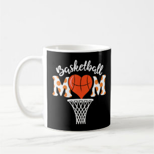 Basketball Mama Herz Funny Sport Liebhaber Mutter  Kaffeetasse
