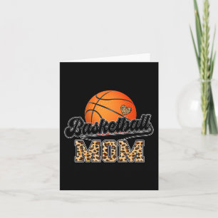 Basketball Mama Leopard Senior 2023 Abschluss Moth Karte